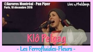 Klô Pelgag  Les FerrofluidesFleurs  livePan Piper Paris 10 déc 2016 [upl. by Ayekram]