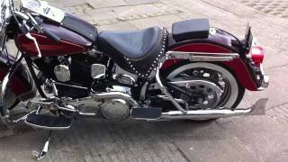 Harley Davidson Softail Heritage classic 1991 FLSTC super sound [upl. by Nosle]