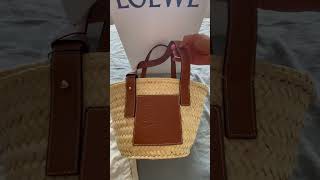 lets unbox loewe bag unboxingvideo shorts bag loewe loewebasket [upl. by Itsrik]