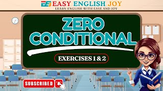 Zero Conditional Exercises 1 amp 2 [upl. by Harutek322]