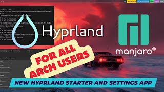 Install HYPRLAND on MANJARO Easy with the ML4W Hyprland Starter With rofi waybar and settings app [upl. by Ahtan431]