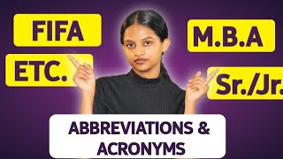 Abbreviations amp acronyms ምህፃረ ቃላትenglish እንግሊዝኛ habesha education spokenenglish spoken [upl. by Morgenthaler]