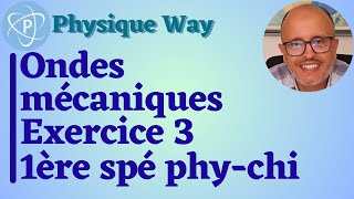 Ondes mécaniques progressives périodiques  Exercice 1  1ère spé physiquechimie [upl. by Rubina]