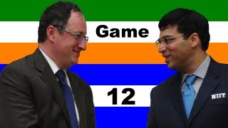 2012 FIDE World Chess Championship  Anand vs Gelfand  Game 12 [upl. by Lillith]