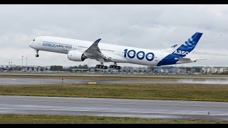 RollsRoyce  First flight of the Trent XWB97 powered Airbus A3501000 [upl. by Lucchesi]