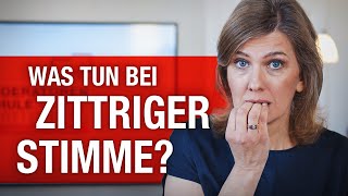 Was tun bei zittriger Stimme I Tipps für Ihren überzeugenden Auftritt  65 [upl. by Tamberg]