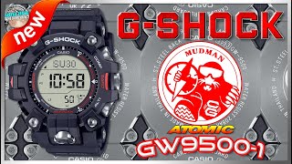 Killer New Mudman  GShock Master Of G Mudman 200m Solar Atomic Quartz GW95001 Unbox amp Review [upl. by Aziza192]