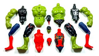 Merakit Mainan Venom Vs Spiderman Vs Hulk Smash  Avengers [upl. by Annelg]