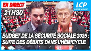 Budget de la Sécurité sociale 2025  suite de lexamen en séance à lAssemblée  281024 [upl. by Ynaffyt]