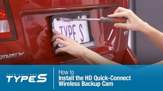 How to Install the Type S HD QuickConnect Wireless Backup Cam [upl. by Llezom]