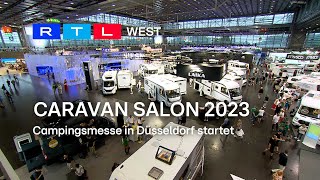 CARAVAN SALON 2023 Campingmesse in Düsseldorf startet  RTL WEST 25082023 [upl. by Assirol602]