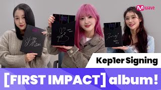 Mwave shop This is how Kep1er Signed FIRST IMPACT albums 💿 [upl. by Eiramanit370]