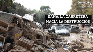 DANA desde Valencia a Catarroja la carretera hacia la destrucción [upl. by Nottnerb103]