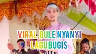 Viral Bule Nyanyi Lagu Bugis Mappoji Balo Lipa [upl. by Yrallam]