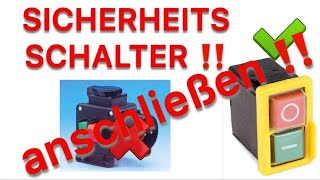 SICHERHEITSSCHALTER unter 10€ I So gehts einfach I Anleitung [upl. by Notlem42]