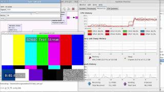 GStreamer  GNU Radio video transmission simulator  first signals [upl. by Thom]