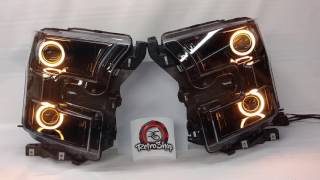 2015 F150 Projector Retrofitted Headlights [upl. by Asemaj]