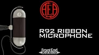 AEA R92 Ribbon Microphone [upl. by Fagin214]