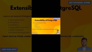 Extensibility Of PostgreSQL  PostgreSQL Introduction  Best PostgreSQL Tutorial Shorts [upl. by Ardnot]