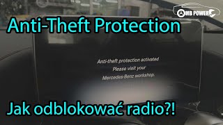 Komunikat na radiu Mercedes AntiTheft Protection jak usunąć przy użyciu MBTOOLSa [upl. by Garnet791]