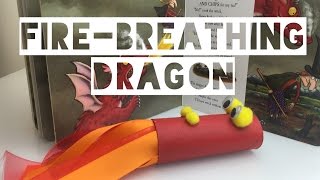 DIY FIRE BREATHING TOILET ROLL DRAGON  Kids Craft  Mummy Maker [upl. by Ybot]