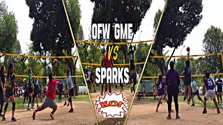 OFW GME 🆚 SPARKS KOgame volleyballgame sportsg sparks ofwgmewin [upl. by Anelah]