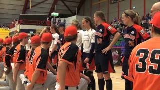 MUST SEE Nederlands honkbalteam op de knieën voor softbalsters [upl. by Ayojal799]