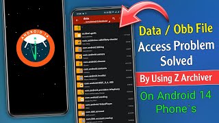 Solve Cant Use This Folder Problem  Access Dataobb File In Zarchiver  100 Working 🔥 [upl. by Iorio186]