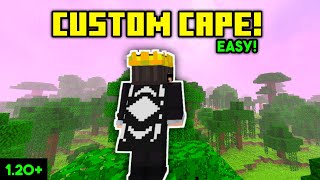 How to get custom cape in minecraft like SenpaiSpider 🔥 Make Your Own Custom Cape In MCPE [upl. by Illak]