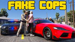 Fake Police Department Robs Civilians In GTA 5 RP [upl. by Eldwen]