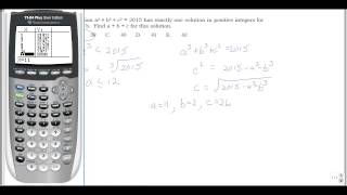 AMATYC Student Math League SML Spring 2015 Solutions Question 11 [upl. by Atinreb]