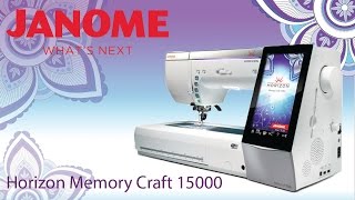 Janome Horizon Memory Craft 15000 Event [upl. by Adnotal]