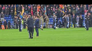 Oldham Athletic Vs Tamworth FC teams coming out and remembering our fallen 16112024 [upl. by Agata844]