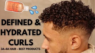 Men’s Curly Hair Routine  Best Products [upl. by Drahnreb]