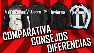 CHAQUETA MOTO VERANO vs INVIERNO vs CUERO vs 4 ESTACIONES [upl. by Miko]