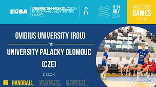 Handball Women  Ovidius University ROU  University Palacky Olomouc CZE [upl. by Dranyam]