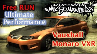 Free Run Vauxhall Monaro VXR Ultimate Performance  NFS Most Wanted 2005 [upl. by Abott]