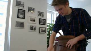 Unboxing Video Gusti Leder Umhängetasche Schultertasche Unitasche Messenger Tasche U12 [upl. by Caddric]