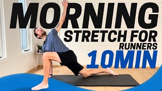 Morning Ritual 10 Min Energising Yoga for Runners [upl. by Ityak]