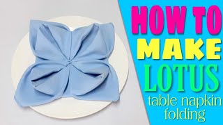 Lotus Napkin Folding [upl. by Oznarol]