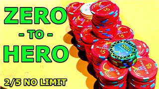 ZERO to HERO How I got started in POKER with NO money 25 NL Morongo Poker Vlog EP 15 [upl. by Marshal765]