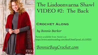 The Lisdoonvarna Shawl VIDEO 2 The Back Section by Bonnie Barker [upl. by Anaert76]