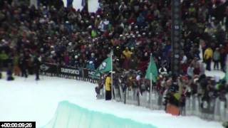 12yr old Ayumu Hirano poaching the US Open Halfpipe [upl. by Rumery]