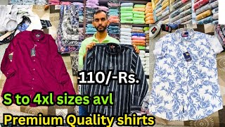 starts  110 Rs Chickpet Bangalore Wholesale Shirts  premium Quality Online avl [upl. by Caril]