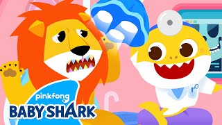 Ouchie What Brings You Here Lion  Compilation  Baby Shark Doctor Episode  Baby Shark Official [upl. by Aiekahs]