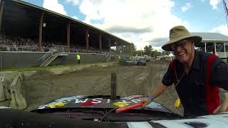 GoPro Caledonia County Fair Demolition Derby Heat 3 8272023 Desiree Boivin [upl. by Rasec]