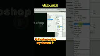 Glass effect text in Photoshop [upl. by Aowda]