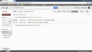 20150110  Videoanleitung Google Kalender [upl. by Hayyifas]