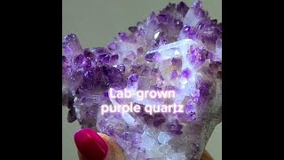 Labgrown purpletipped quartz cluster  LG103 [upl. by Ignatius]