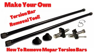 How To Make A Torsion Bar Removal Tool  How To Remove Mopar Torsion Bars [upl. by Alyos572]